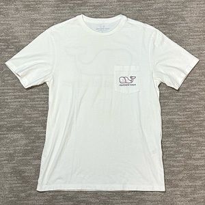 Vineyard Vines White Shortsleeved Shirt- Simple Baseball Design